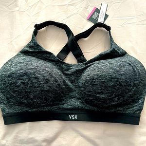 Victoria’s Secret Victoria Sport Sports Bra, Size 36D, heather gray, NWT